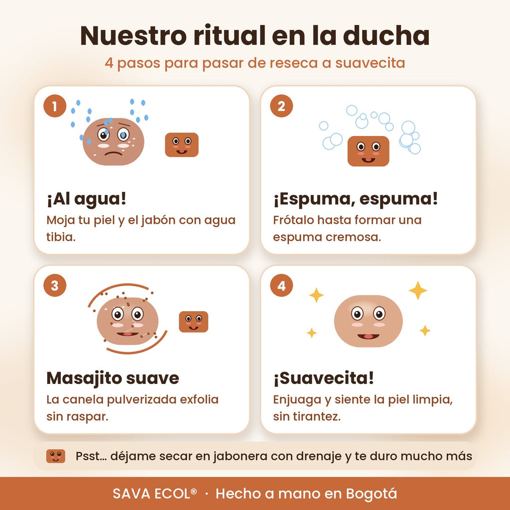 Jabón de Canela para Piel Seca | SAVA ECOL®