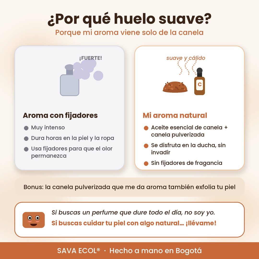 Jabón de Canela para Piel Seca | SAVA ECOL®