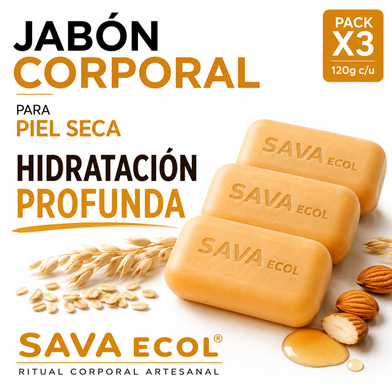 Jabón artesanal para piel sensible en Bogotá Sava Ecol