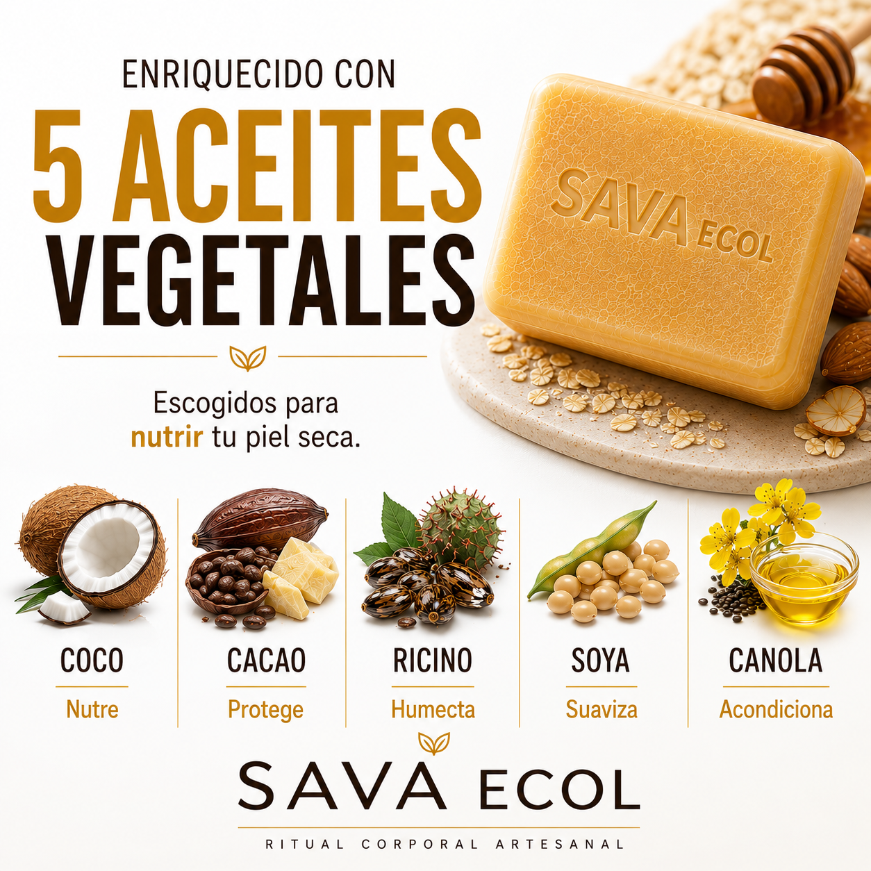 Ingredientes naturales para piel sensible Sava Ecol