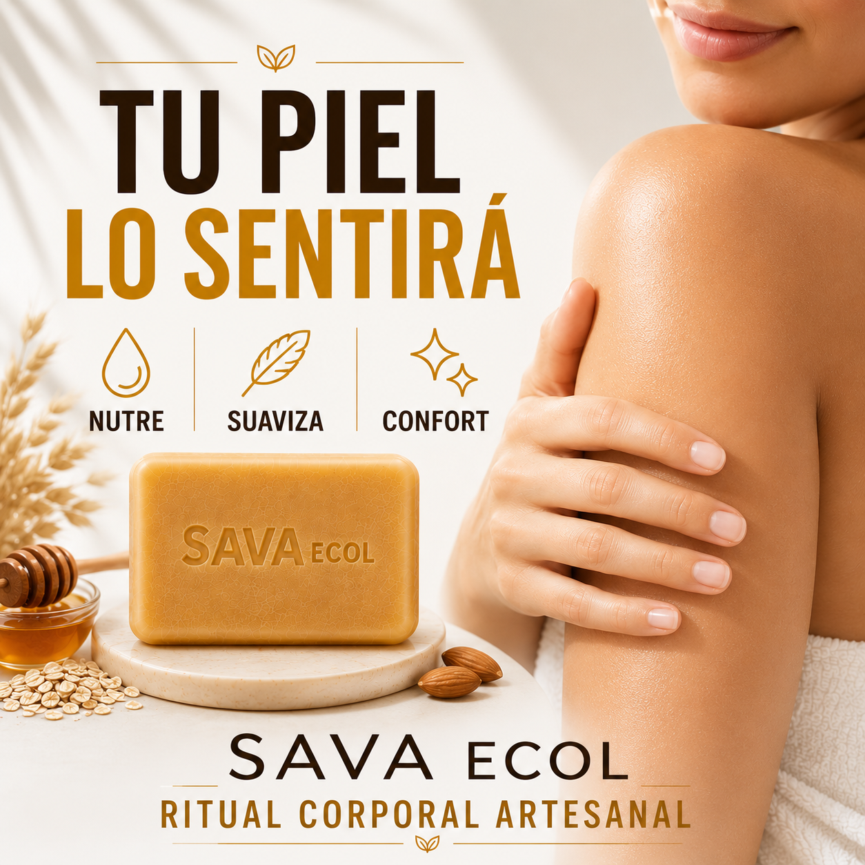 Rutina de cuidado corporal para piel sensible