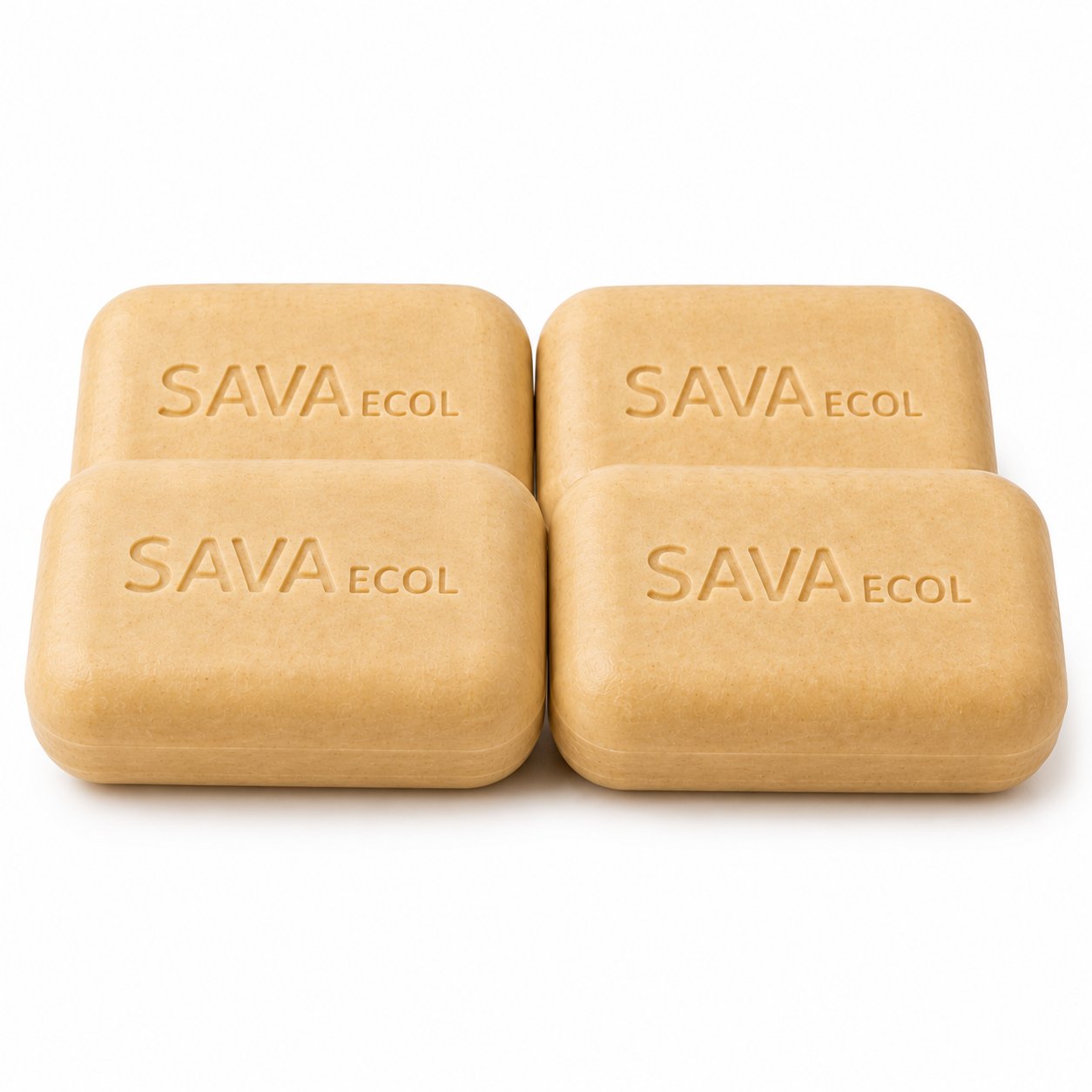 Jabón corporal de avena, miel y almendra para piel sensible - pack x4 - SAVA ECOL
