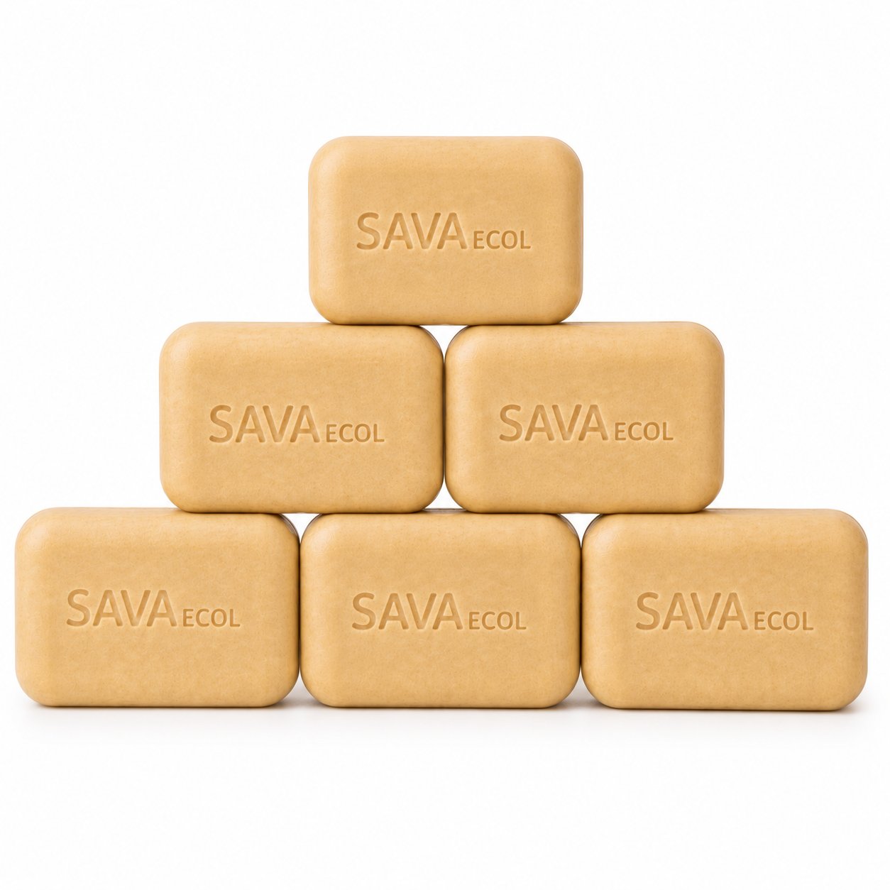Jabón corporal de avena, miel y almendra para piel sensible - pack x6 - SAVA ECOL