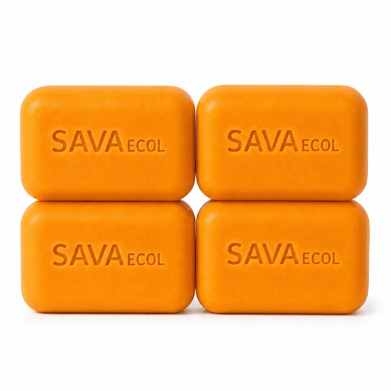 Jabón corporal de naranja iluminador con vitamina C - pack x4 - SAVA ECOL