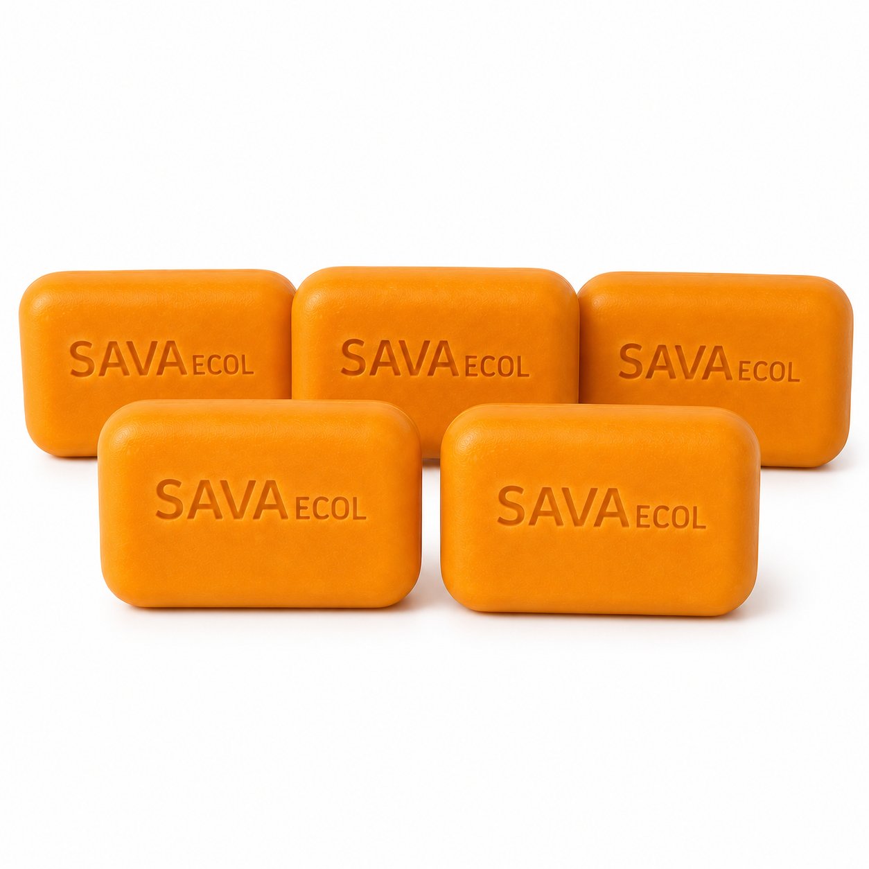 Jabón corporal de naranja iluminador con vitamina C - pack x5 - SAVA ECOL