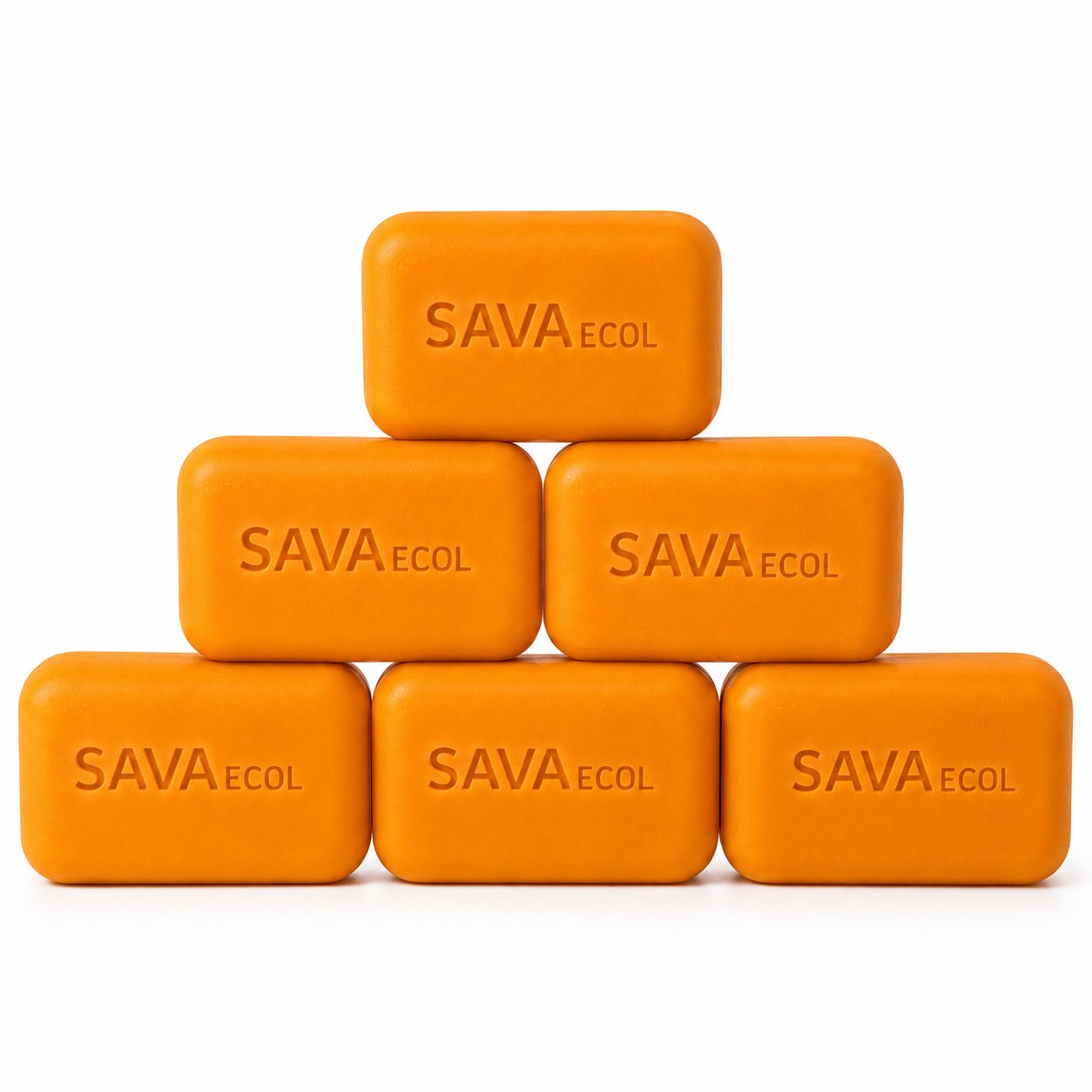 Jabón corporal de naranja iluminador con vitamina C - pack x6 - SAVA ECOL